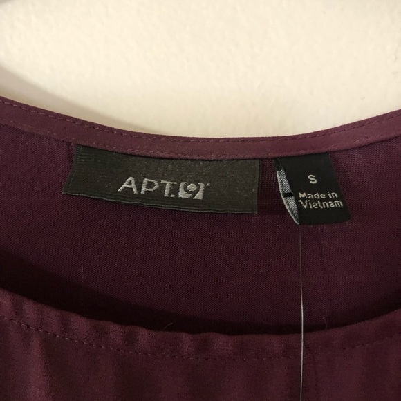 NWT Apt. 9 women’s embellished tank top - color Empire Purple - size small - Picture 6 of 7